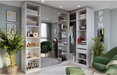 Гардеробная Рум. Комплект 3.2, ясень