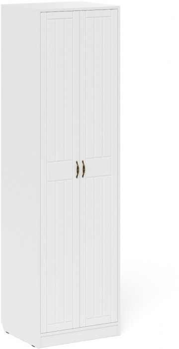 Прихожая П-6 Компоновка № 25, цвет белая шагрень/фасады МДФ белое дерево фрезеровка прованс, ШхГхВ 150х50х210 см., универсальная сборка