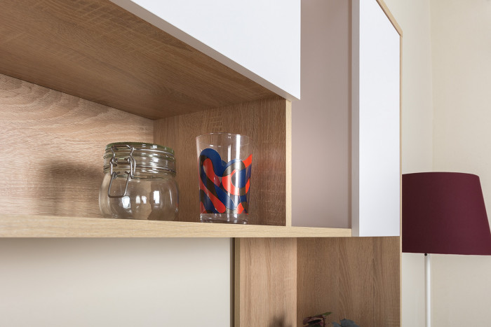 компьютерный стол Комфорт 12.95N, дуб сонома/белый