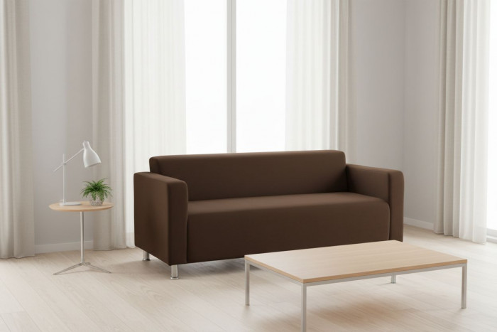 Диван прямой Томи, 180 см, велюр, коричневый