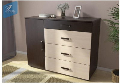 Вега К-02 Комод 4 ящика+1 створка