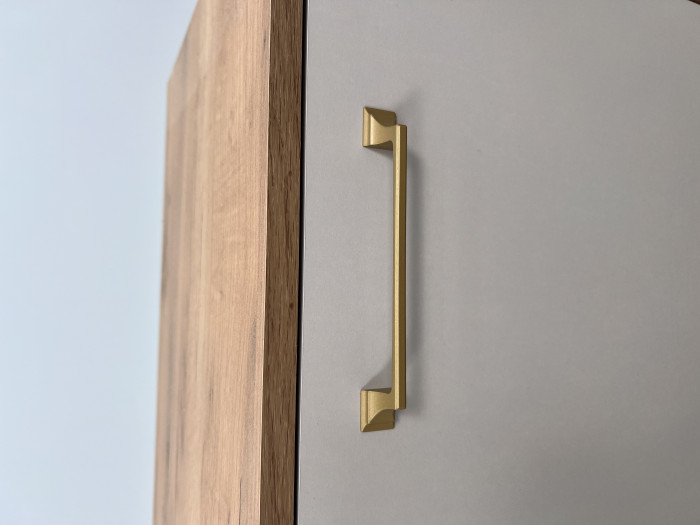 Тумба ТВ Парус-13 дуб крафт золотой/кашемир