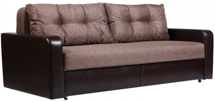 Диван еврокнижка Дублин 160 рогожка серая