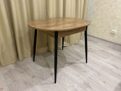 Стол обеденный Стиль-1 черный / Дуб Веллингтон