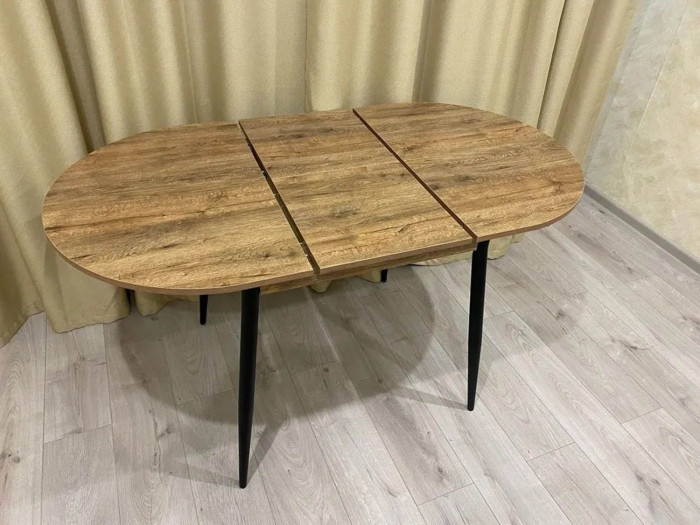 Стол обеденный Стиль-1 черный / Дуб Веллингтон