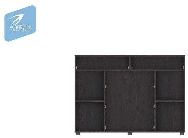 Вега К-03 Комод 5 ящиков+2 створки