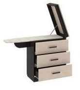 Комод со встроенной гладильной доской (Венге Цаво/Дуб Белфорт)