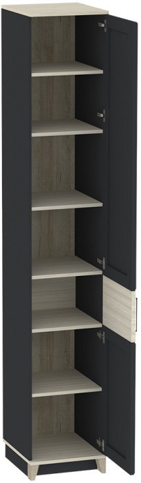 Шкаф для белья Аурелио 60, Антрацит, Блеквуд Сатиновый