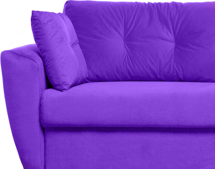 Диван еврокнижка Амстердам 160 ЛЮКС 08 ВЕЛЮР ФИОЛЕТОВЫЙ НПБ