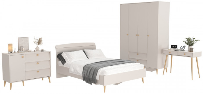 Афина Спальня 13-1400, кашемир серый