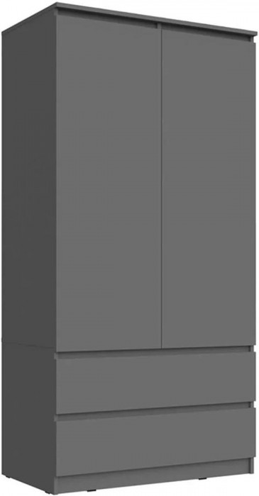 Челси Шкаф 2-х створчатый комбинированный (Белый глянец, Дуб Сонома)