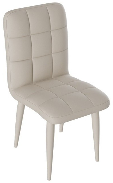 Франк ДП 2-17 Стул (конус) (Графит/Кожзам Белый)