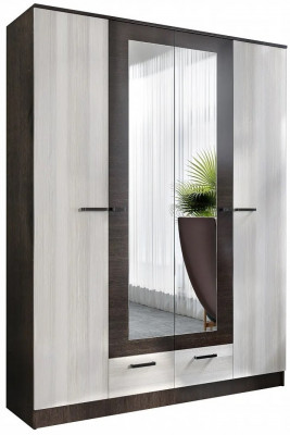 Адель Шкаф 1,6 + полки (Венге / лоредо)