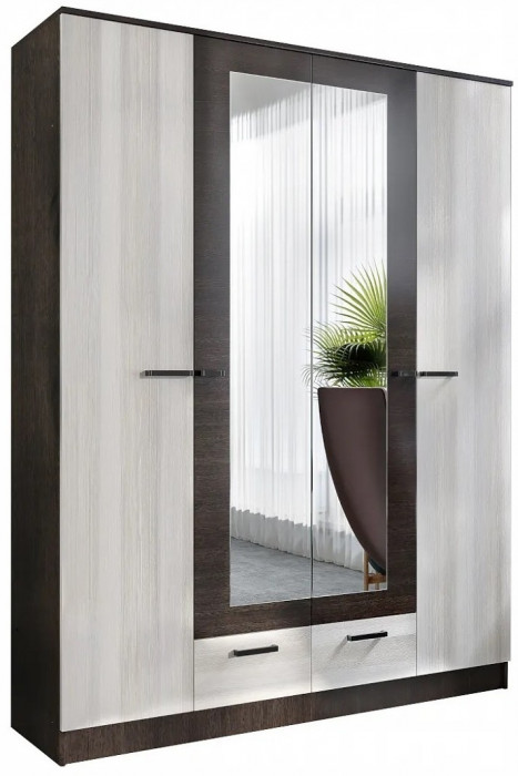 Адель Шкаф 1,6 + полки (Венге / лоредо)