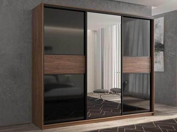 Шкаф-купе Кааппи 9 Морское Дерево Винтаж 210х60х230 см