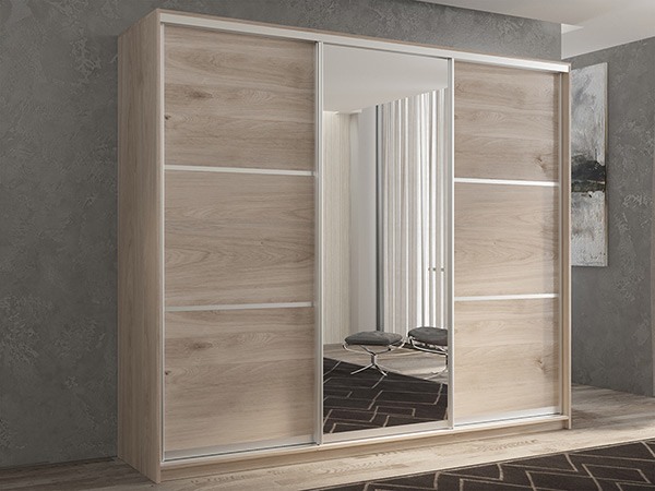 Шкаф-купе Кааппи 2 Кастелло Серый 240х60х230 см