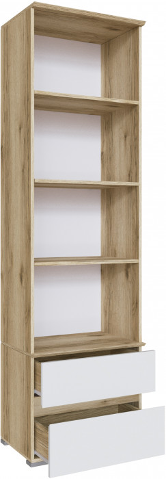 Пенал открытый Плейона, Дуб делано/Белый