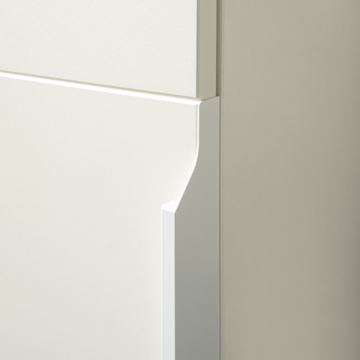 Октава Прихожая 50, цвет белый шагрень/серый графит/дуб крафт золотой/фасады МДФ белый шагрень/серый графит, ШхГхВ 97,1х35,4х197,6 см., ун. сб.