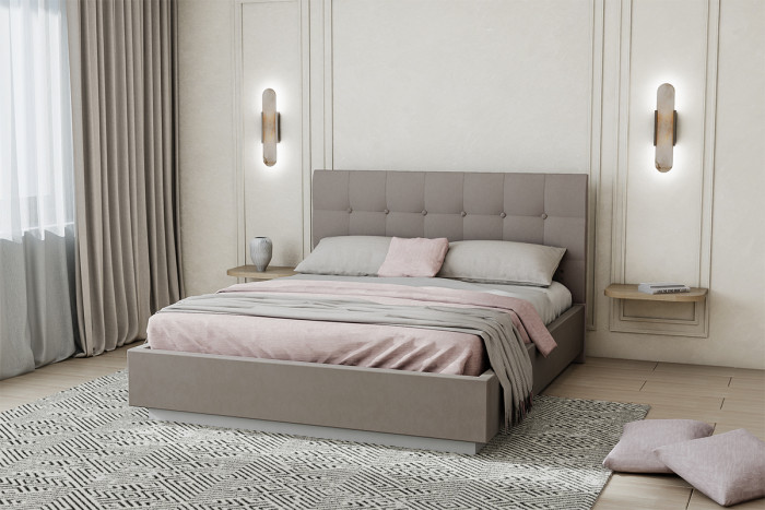 Модульная спальня Кэт-3, набор 3, Кашемир/Тирамису матовый