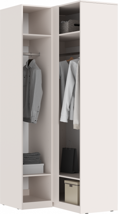 Гардеробная Ларго Вариант №3, Кашемир (с фасадами)