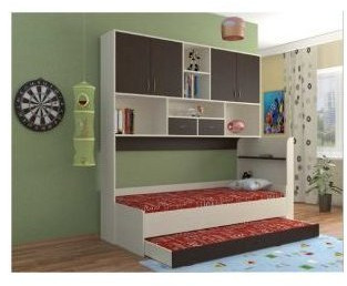 Дельта-21.03 Детская кровать с антресолью, Венге