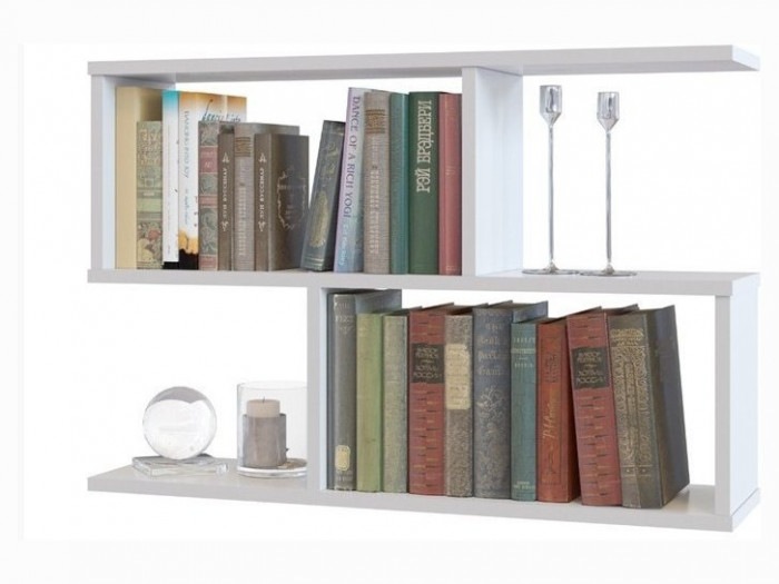 Полка книжная ПК-2, белая