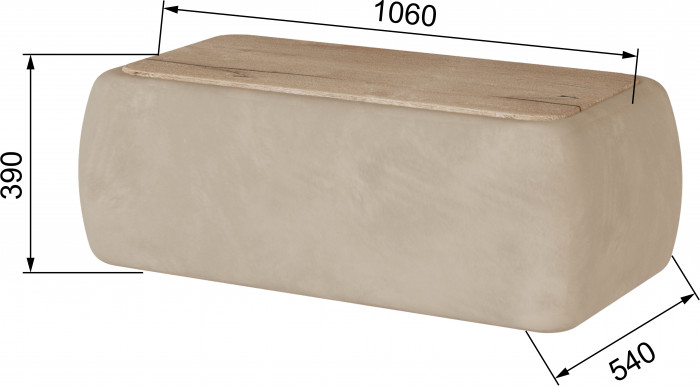 Стол журнальный Дизи бежевый/мдф дуб канадский