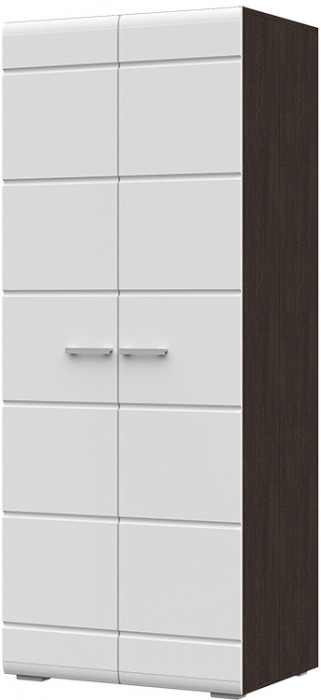 Вегас Шкаф 2-х ств 800*2000*570 венге/белый глянец