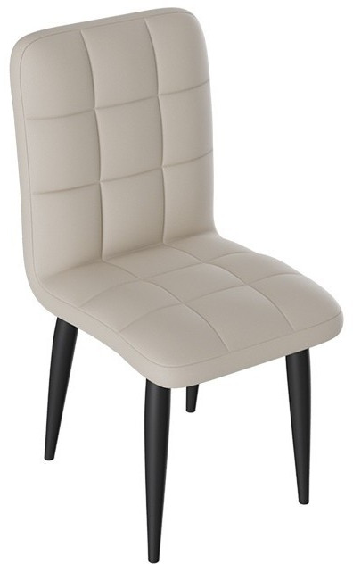 Франк ДП 2-17 Стул (конус) (Белый матовый/Микровелюр Бежевый)