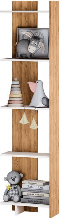 Стеллаж Бейсик 2 крафт/белый