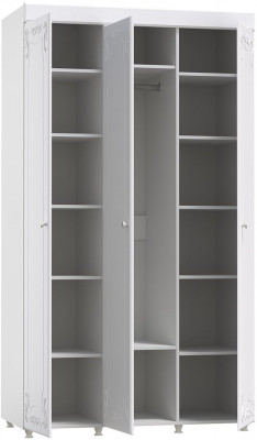 Шкаф 3-х дверный Италия ИТ-53 белое дерево