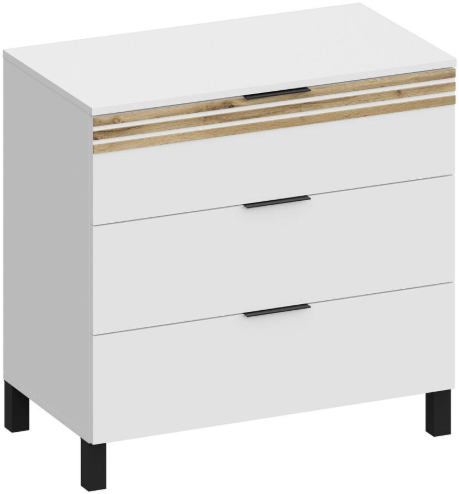 Модульная спальня Нао, набор №1, Графит/Профиль МДФ Дуб вотан