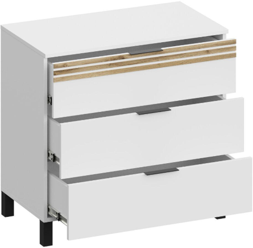 Модульная спальня Нао, набор №1, Графит/Профиль МДФ Дуб вотан