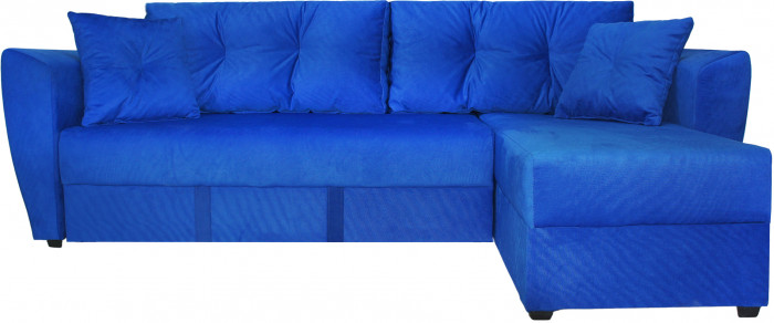 Диван УГЛОВОЙ Амстердам велюр синий 160