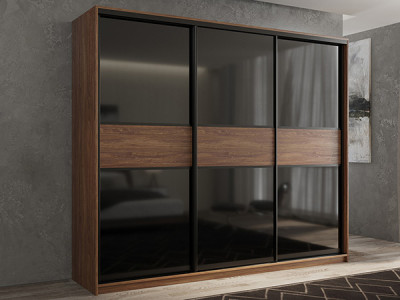 Шкаф-купе Кааппи 12 Морское Дерево Винтаж 240х45х230 см