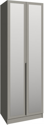 Шкаф Мадрид (0,75) с полками с зеркалом, Мокко