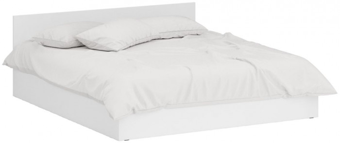 Спальня Стандарт 3-1800, белый/фасады ТВ тумбы МДФ белый глянец