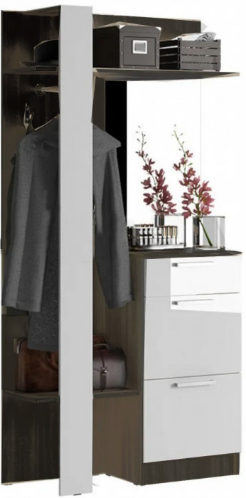 Мартина Вешалка комбинированная (Дуб Сонома / белый)