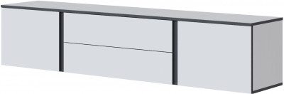 Амара Тумба ТВ белый/серый графит