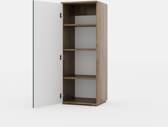 Тумба высокая для гостиной "Монреаль" - Дуб канзас/Зеленый матовый