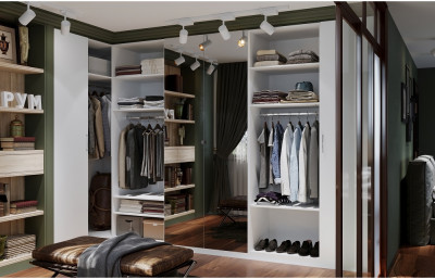 Гардеробная Рум. Комплект 5.2, белый