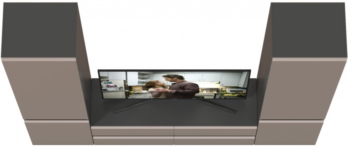 Сидней Комплектация № 007, корпус: антрацит/фасады: МДФ веллюто капучино