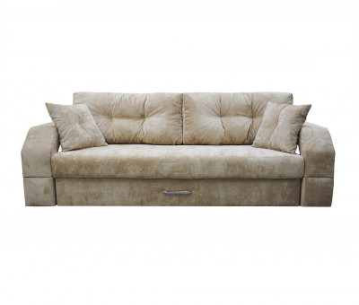 Диван еврокнижка Манчестер с подсветкой велюр бежевый, 160