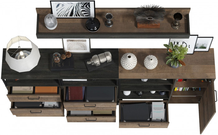 Трувор Гостиная 008, дуб гранж песочный/интра