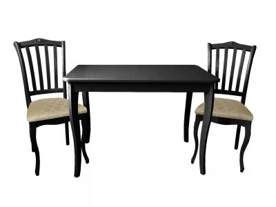 Обеденная группа СО-32/С-7А черный/бежевый