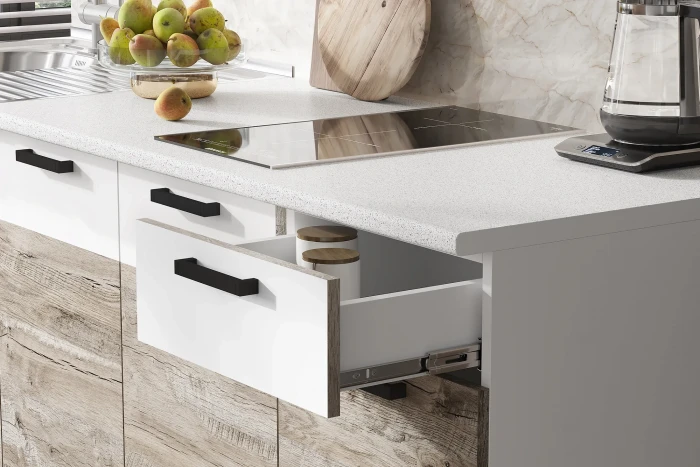 ЛДСП Кухня Рио NEW 2,0м юкон/белый