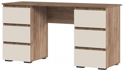 Хелен ПС 02 Письменный стол (1,420х0,730х0,500) кашемир/дуб крафт табачный
