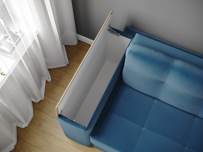 Диван раскладной Нави, бежевый/мдф дуб канадский