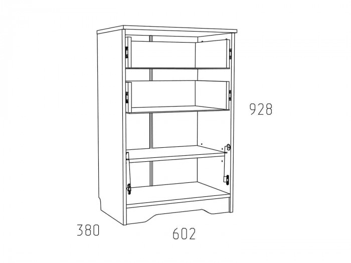 НМ 040.45 Тумба Оливия Дуб Сонома/белое дерево