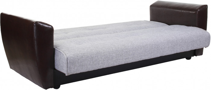 Диван книжка Амстердам 140 рогожка серая